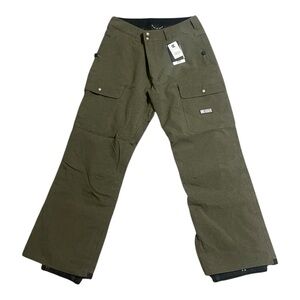 DC Men's Dark‎ Green Cargo Snow Code Pants Sz XL